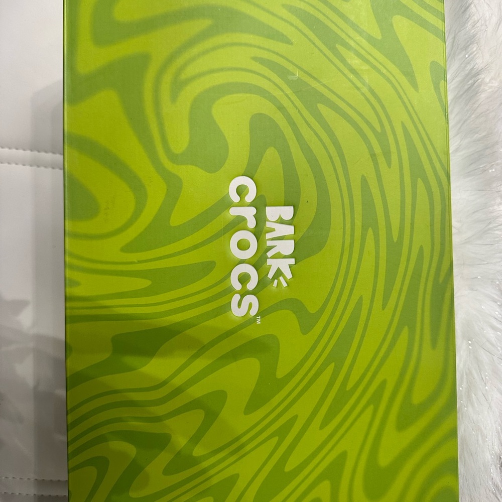 Bark Crocs Green Dog Shoes